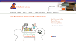 Desktop Screenshot of deltapubliclibrary.org
