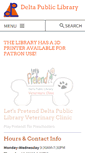 Mobile Screenshot of deltapubliclibrary.org